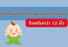 ทารกมองได้ชัดไม่เกินระยะ 12 นิ้ว