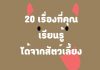 20 เรื่องที่คุณเรียนรู้ได้จากสัตว์เลี้ยง ตอนที่ 1