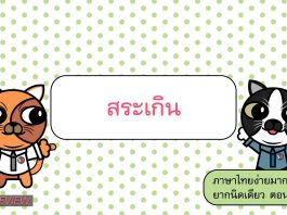 ภาษาไทยง่ายมากกกก ยากนิดเดียว ตอนที่ 8: สระเกิน