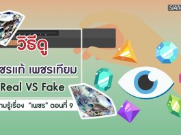 ความรู้เรื่อง “เพชร” ตอนที่ 9: วิธีดูเพชรแท้ เพชรเทียม